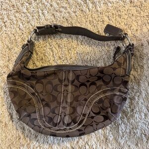 Coach Brown Signature Hobo Bag
